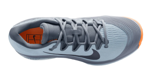 Nike Vapor 12 Clay Court Tennis Shoes - Ashen Slate / Light Armoury Blue - HQ6026-400