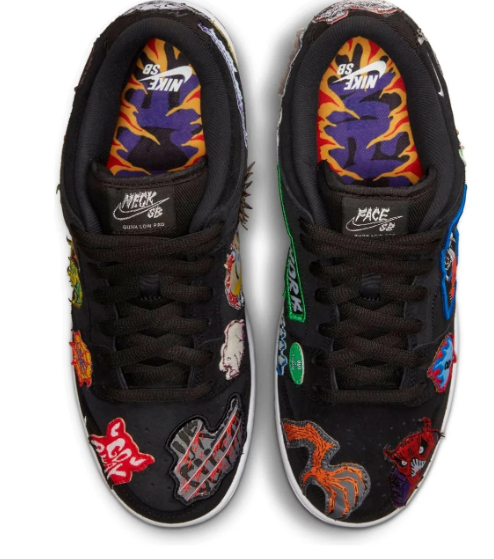 Nike x Neckface SB Dunk Low Pro "Black" - DQ4488-001