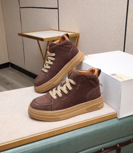 UGG High-Top Lace-Up Sneakers – Chocolate Brown & Gum