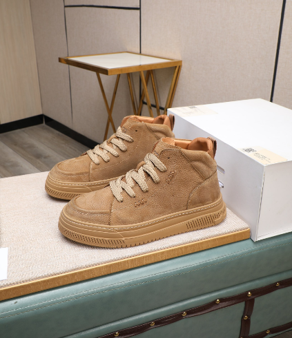 UGG High-Top Lace-Up Sneakers – Sand Beige