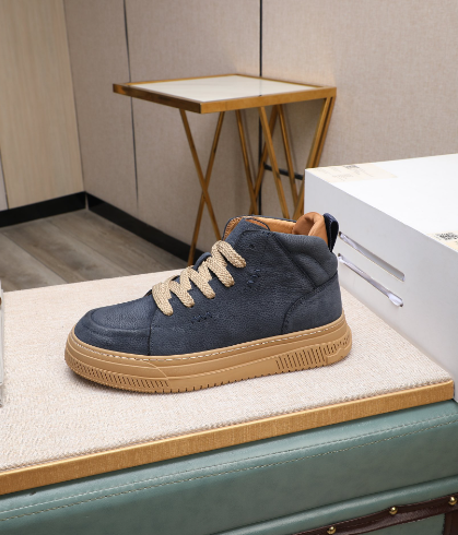 UGG High-Top Lace-Up Sneakers – Navy Blue Suede