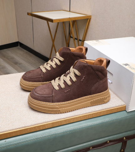 UGG High-Top Lace-Up Sneakers – Chocolate Brown & Gum