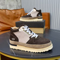 UGG Lug Sole High-Top Sneaker Boot – Dark Brown & Grey