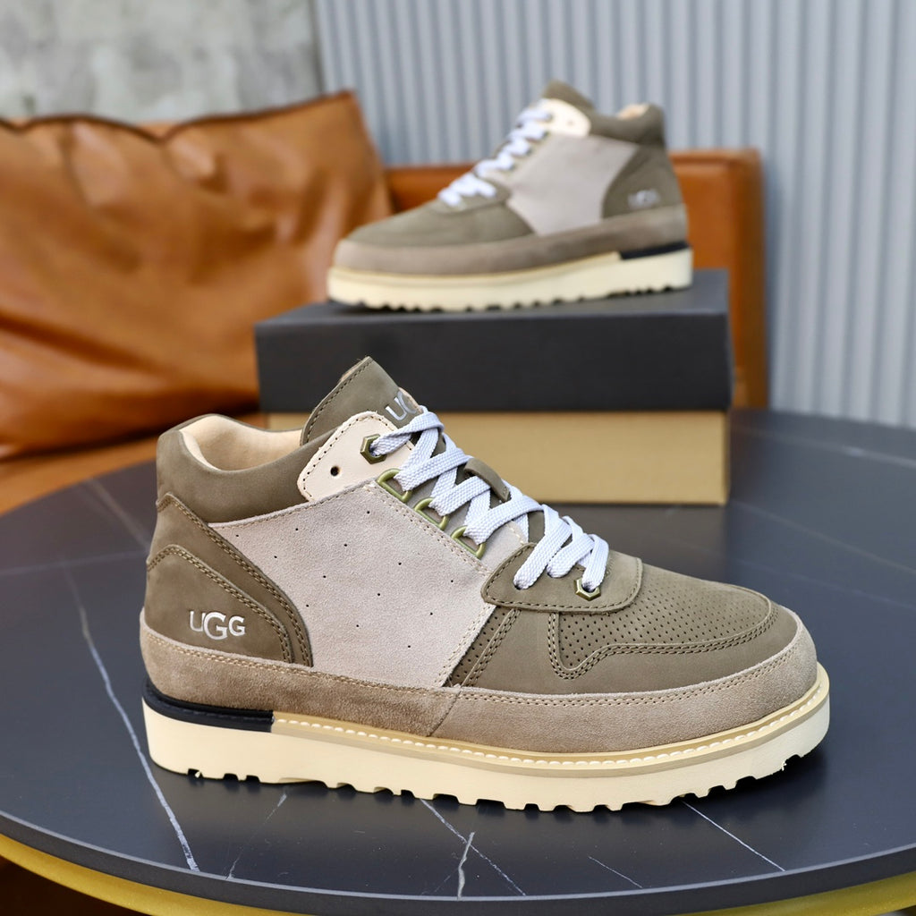 UGG Lug Sole High-Top Sneaker Boot – Taupe