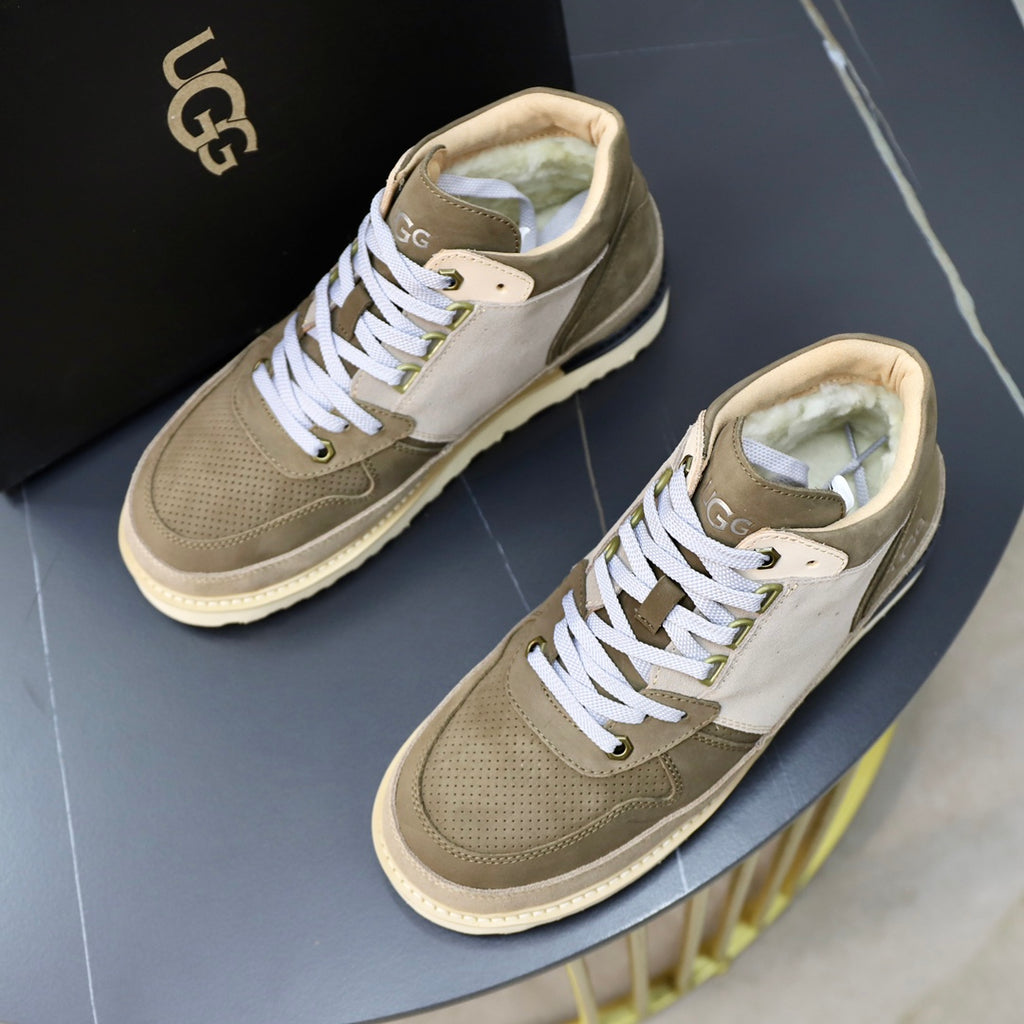 UGG Lug Sole High-Top Sneaker Boot – Taupe