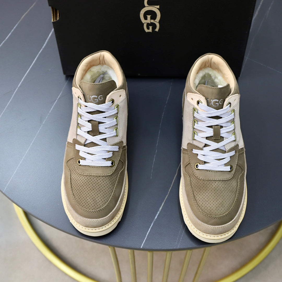 UGG Lug Sole High-Top Sneaker Boot – Taupe