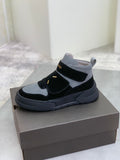 UGG Velcro Strap High-Top Sneaker Boot – Black & Grey