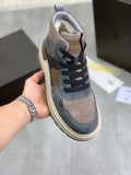 UGG Lug Sole High-Top Sneaker Boot – Slate Blue & Taupe