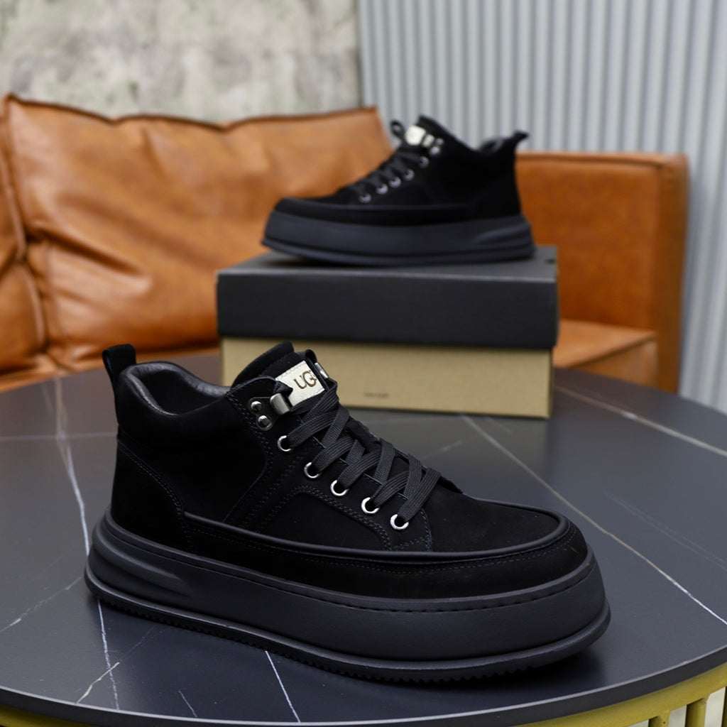 UGG Chunky Runner High-Top Sneakers – Triple Black
