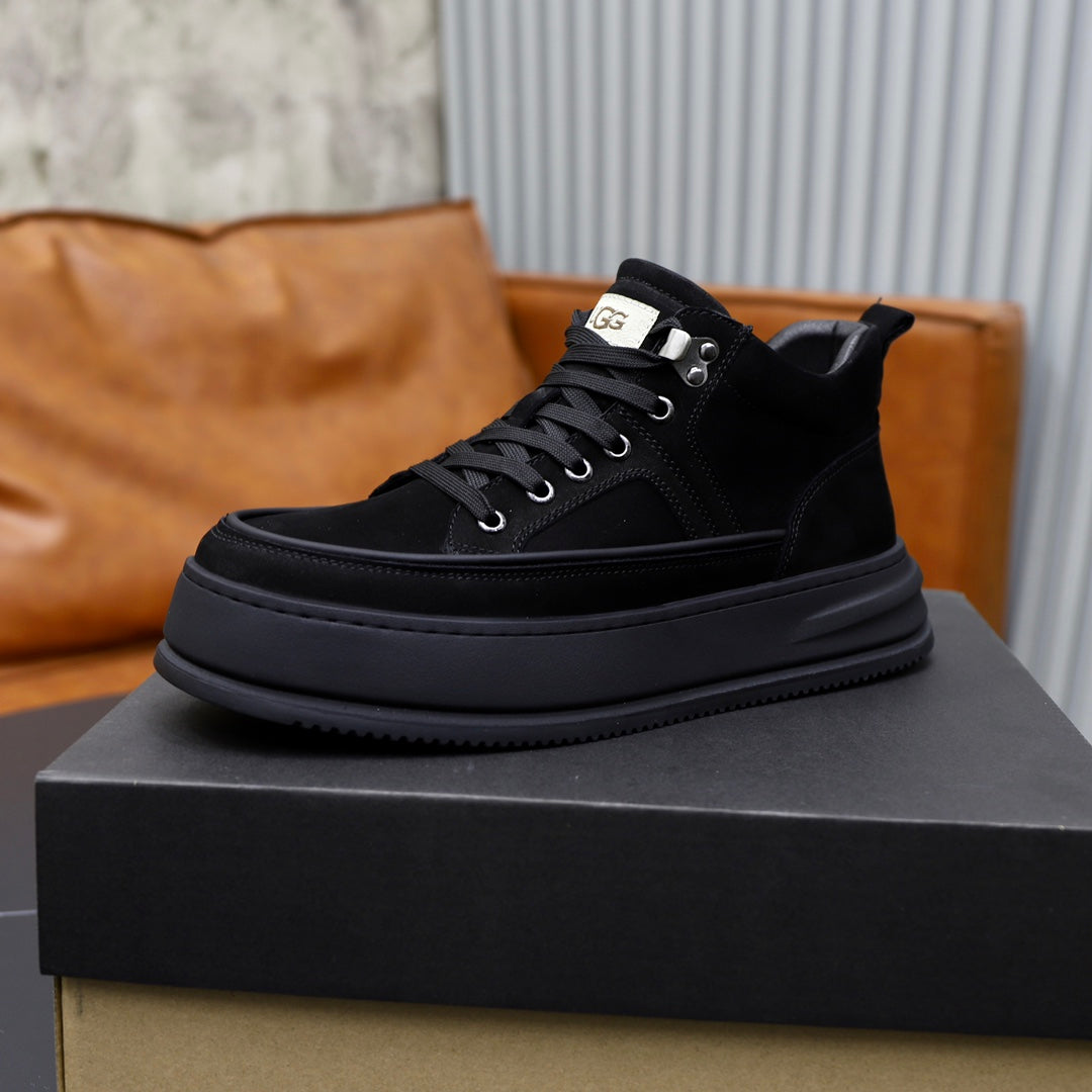 UGG Chunky Runner High-Top Sneakers – Triple Black