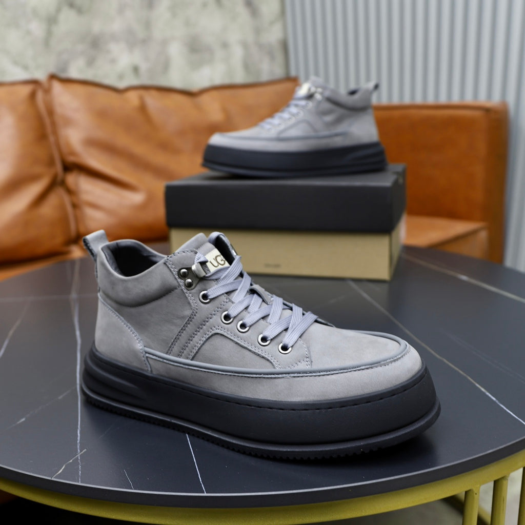 UGG Chunky Runner High-Top Sneakers – Grey & Black