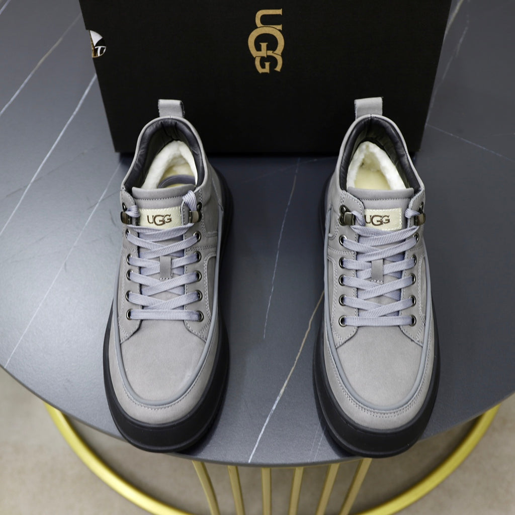 UGG Chunky Runner High-Top Sneakers – Grey & Black
