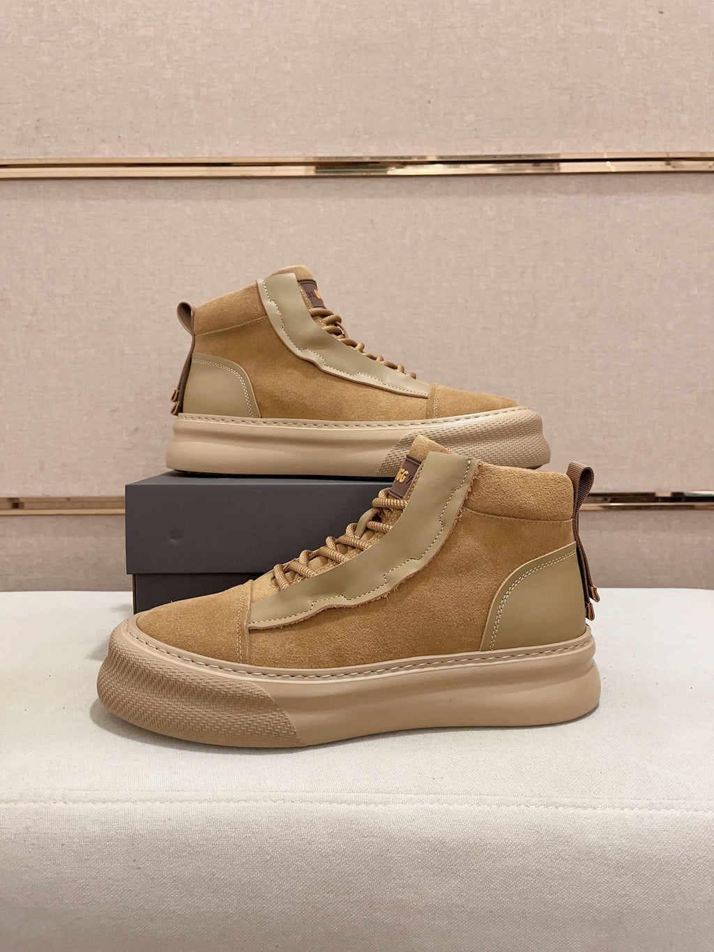 UGG Suede High-Top Skate Sneaker – Sand