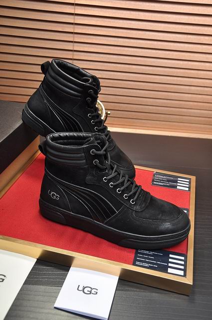 UGG High-Top Lace-Up Sneaker Boot – Black