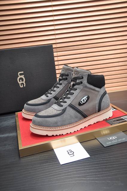 UGG High-Top Lace-Up Sneaker Boot – Grey