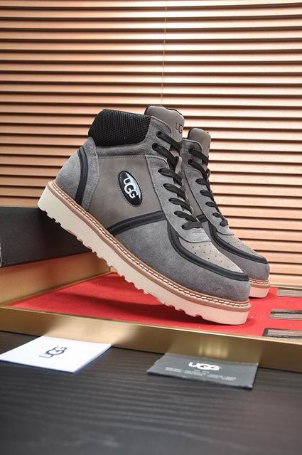 UGG High-Top Lace-Up Sneaker Boot – Grey