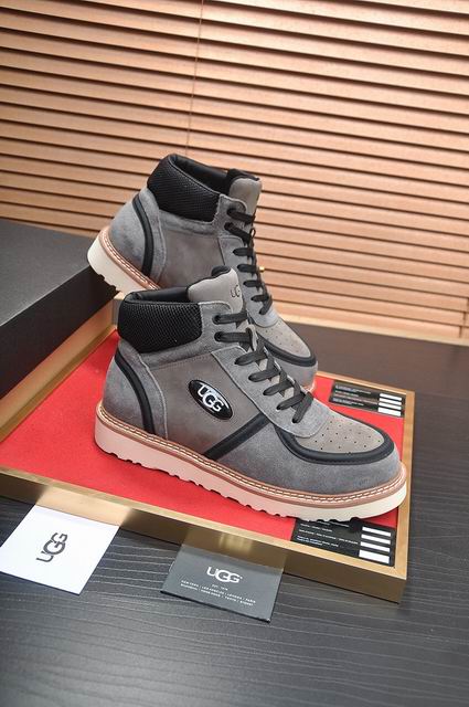UGG High-Top Lace-Up Sneaker Boot – Grey