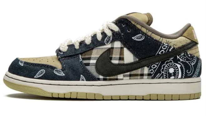 Nike SB Dunk Low Travis Scott - Black / Parachute Beige / Petra Brown