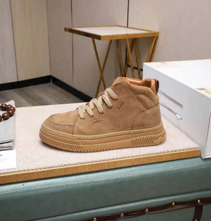 UGG High-Top Lace-Up Sneakers – Sand Beige